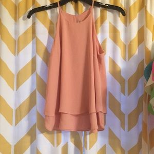 Pink Rose Flowy Tank